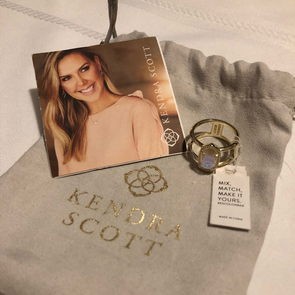 Kendra Scott Elyse double band clear